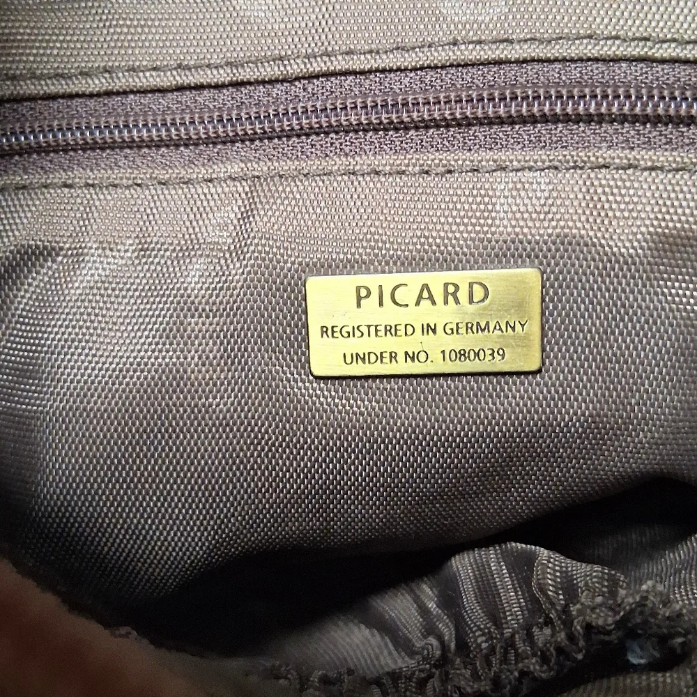 Picard Men's Tan Leather Crossbody Bag